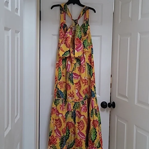 FARM RIO Beaks & Bananas Cotton Maxi Dress - Picture 4 of 12
